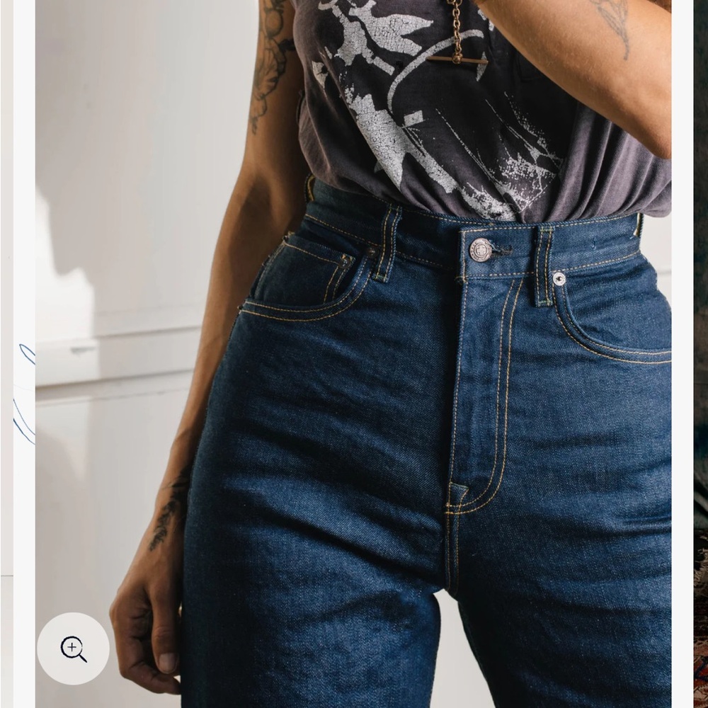 Imogene + Willie Indigo Selvage Rinse Blue Denim Jeans 27 - Picture 3 of 9